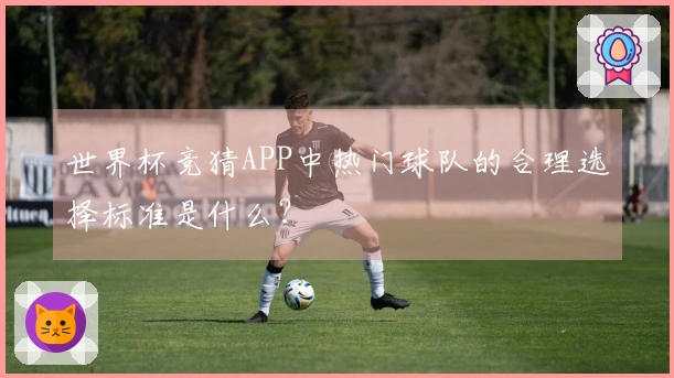 世界杯竞猜APP中热门球队的合理选择标准是什么？